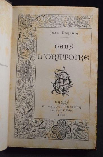 Dans l'oratoire