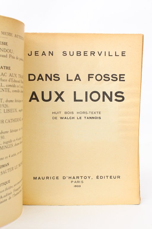 Dans la fosse aux lions