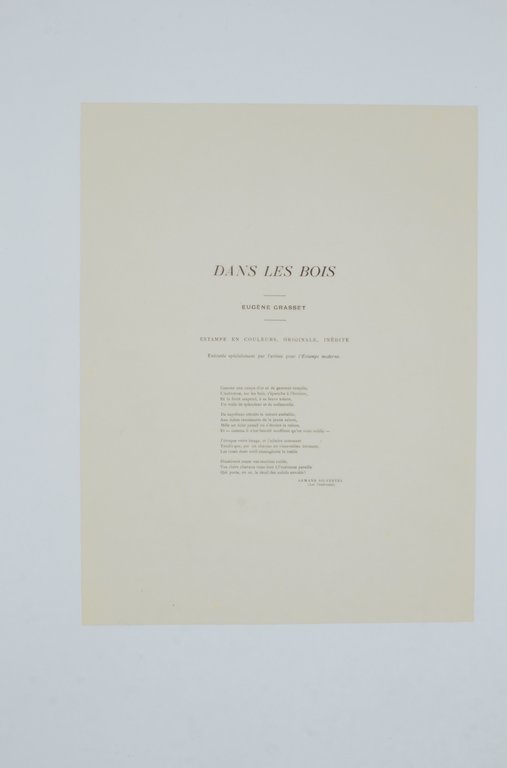 Dans les bois - Lithographie originale sur Japon - L'Estampe …