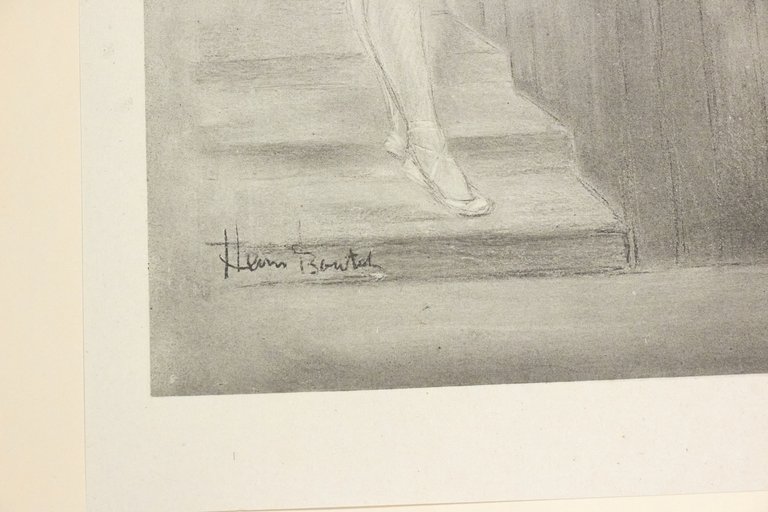 "Dans les coulisses" - Lithographie originale sur Chine - L'Estampe …