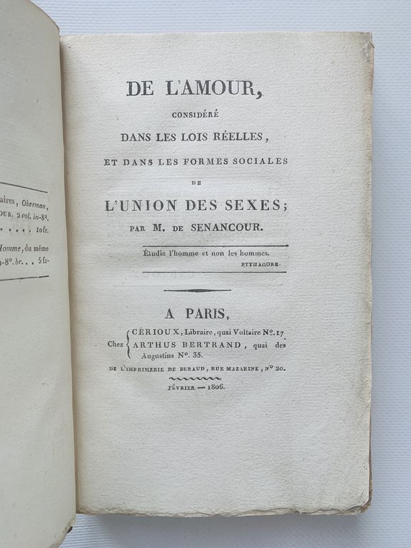 De l'amour