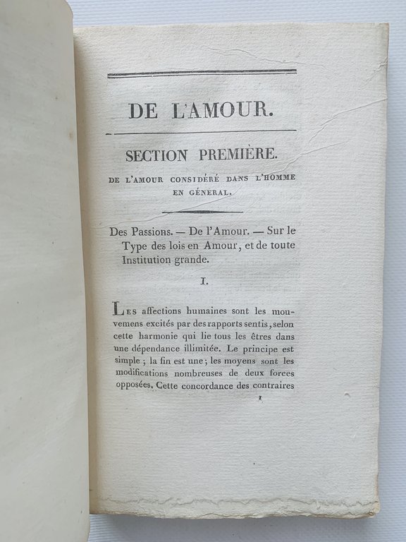 De l'amour