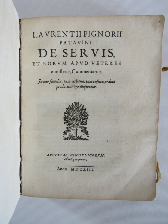 De servis et Eorum apud Veteres Ministeriis, Commentarius, In quo …
