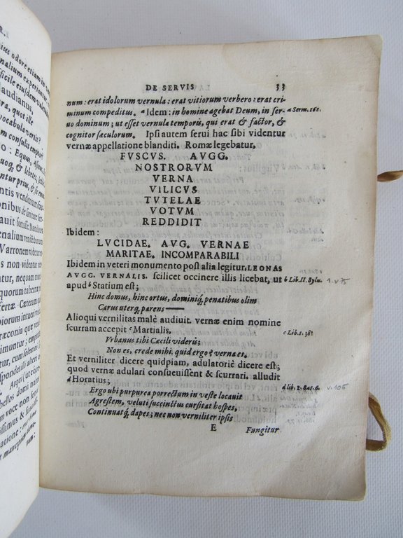 De servis et Eorum apud Veteres Ministeriis, Commentarius, In quo …