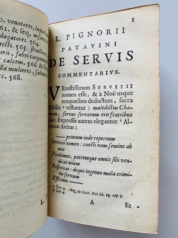 De servis et Eorum apud Veteres Ministeriis, Commentarius, In quo …