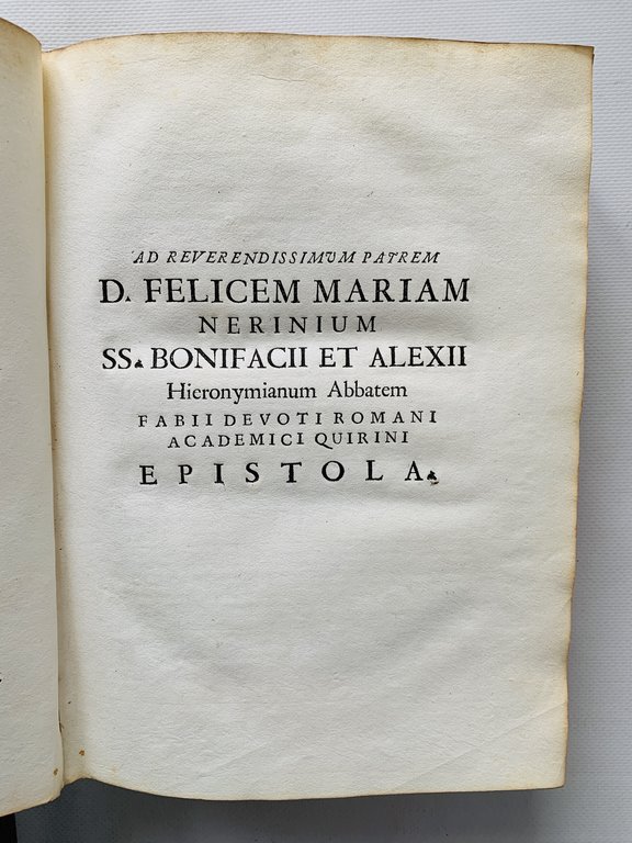 De templo et coenobio sanctorum Bonifacii et Alexii historica moumenta