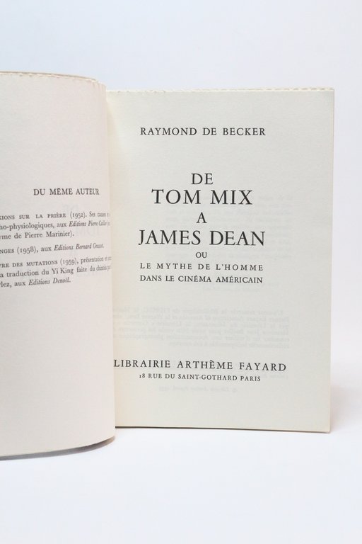 De Tom Mix à James Dean ou le mythe de …