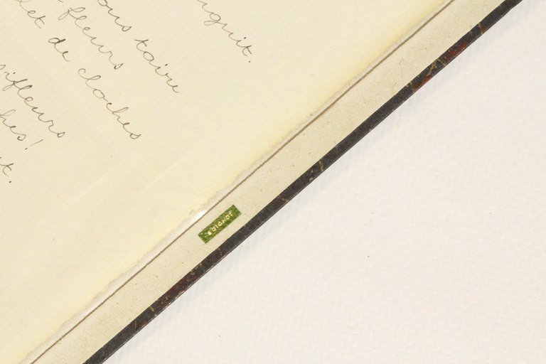 Décembre : poème autographe de jeunesse dédié à Guillaume Apollinaire …