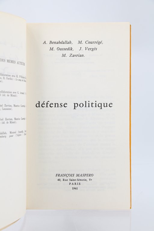 Défense politique