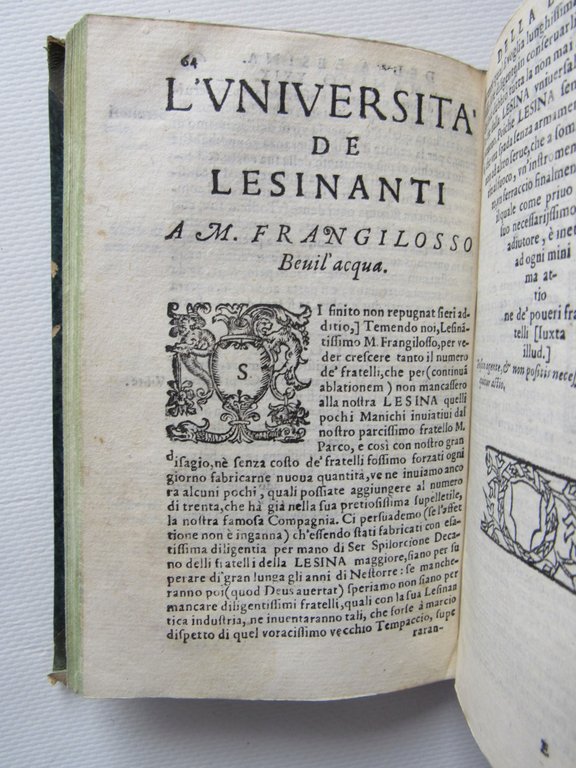della famosissima compagnia della lesina. Dialogo, capitoli e ragionamenti