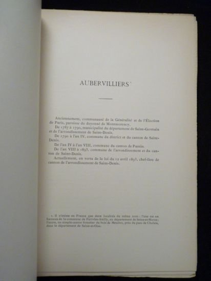 Département de la Seine. - Direction des affaires départementales, état …