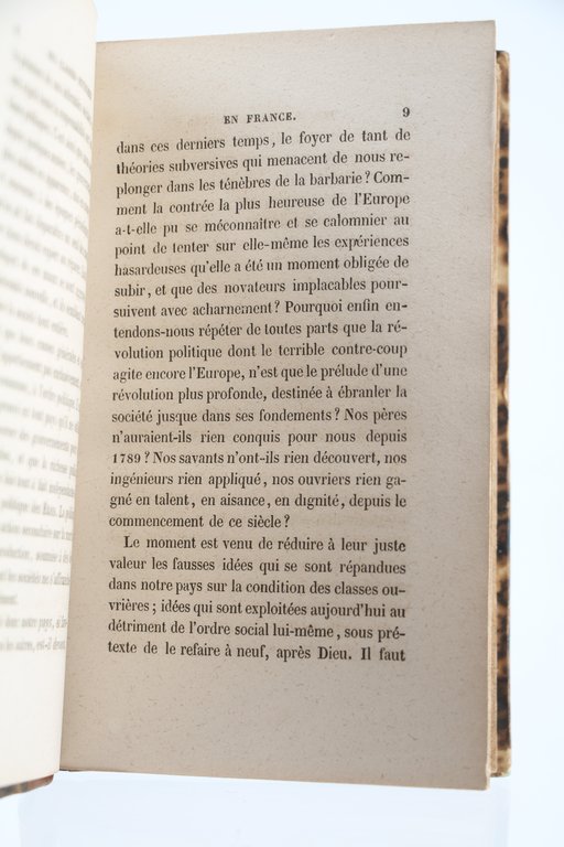 Des classes ouvrières en France pendant l'année 1848. Première partie