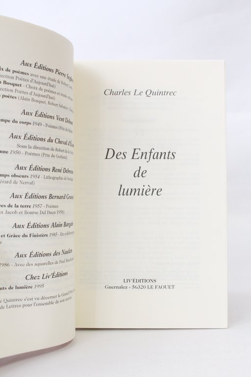 Des enfants de lumière