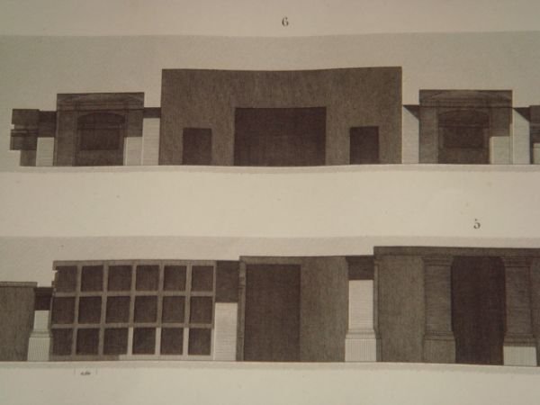 DESCRIPTION DE L'EGYPTE. Alexandrie. Plan, coupes et détails d'un monument …