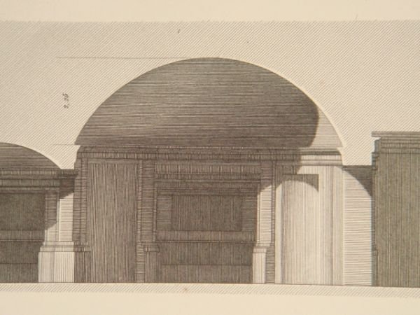 DESCRIPTION DE L'EGYPTE. Alexandrie. Plan, coupes et détails d'un monument …