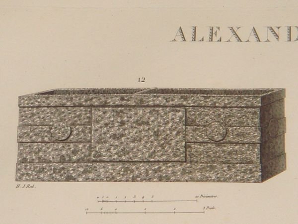 DESCRIPTION DE L'EGYPTE. Alexandrie. Plan, coupes et détails d'une grande …