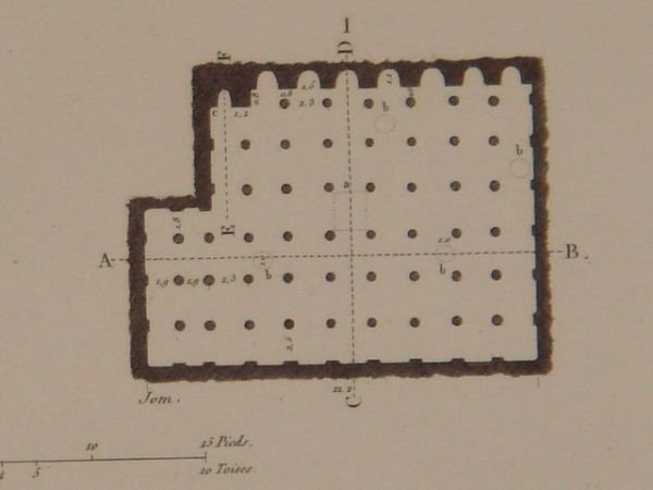 DESCRIPTION DE L'EGYPTE. Alexandrie. Plan, coupes et détails d'une grande …