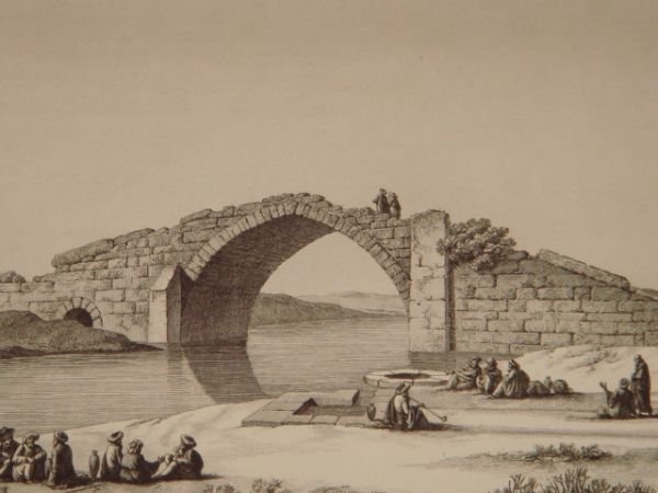 DESCRIPTION DE L'EGYPTE. Alexandrie. Vue du pont de l'aqueduc sur …