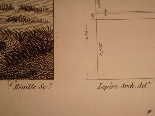 DESCRIPTION DE L'EGYPTE. Alexandrie. Vue, profils et détails de la …