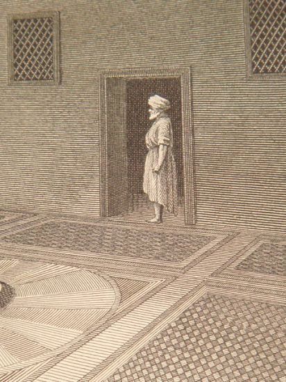 DESCRIPTION DE L'EGYPTE. Alexandrie. Vues perspectives intérieures d'une maison particulière. …