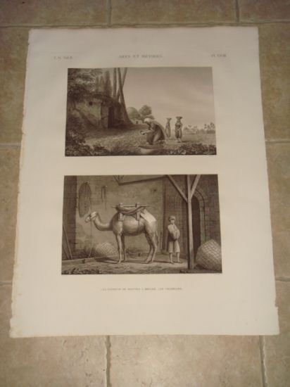 DESCRIPTION DE L'EGYPTE. Arts et métiers. La Faiseuse de mottes …