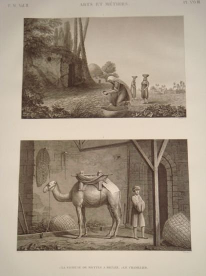 DESCRIPTION DE L'EGYPTE. Arts et métiers. La Faiseuse de mottes …