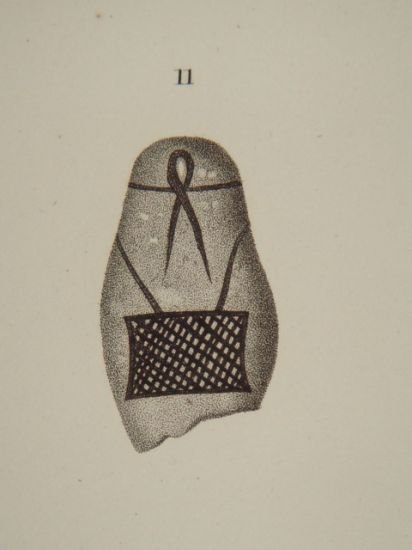 DESCRIPTION DE L'EGYPTE. Collection d'antiques. Lampe et figure en bronze, …