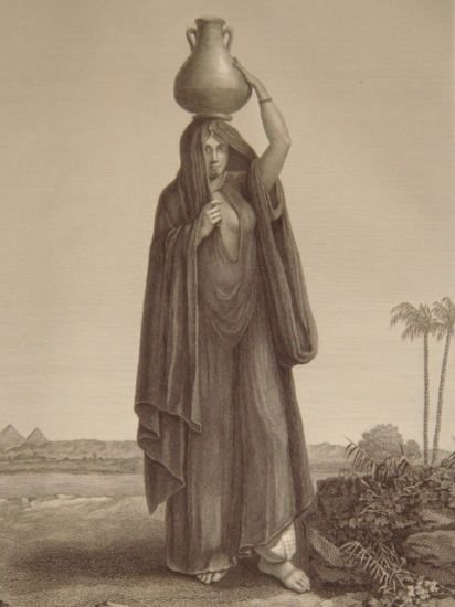 DESCRIPTION DE L'EGYPTE. Costumes et portraits. Sâys ou palefrenier, Femme …