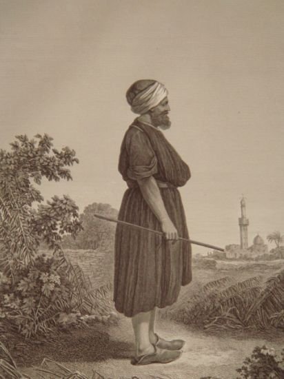 DESCRIPTION DE L'EGYPTE. Costumes et portraits. Sâys ou palefrenier, Femme …