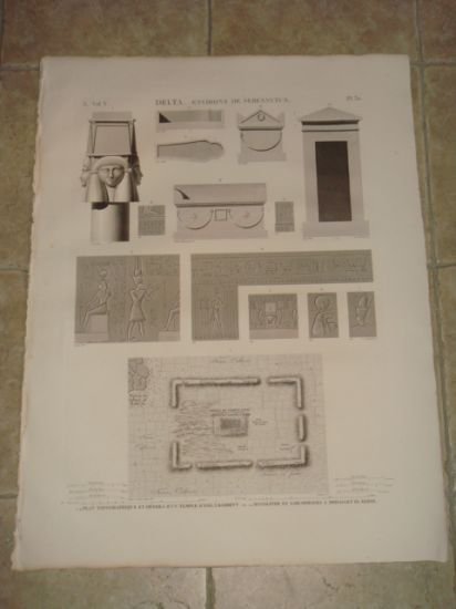 DESCRIPTION DE L'EGYPTE. Delta. Environs de Sebennytus. Plan topographique et …