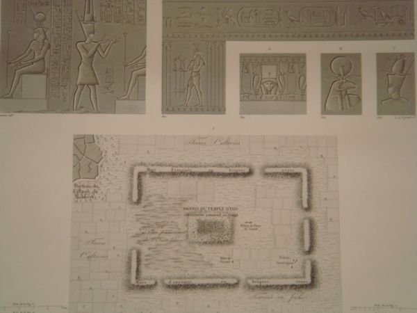 DESCRIPTION DE L'EGYPTE. Delta. Environs de Sebennytus. Plan topographique et …