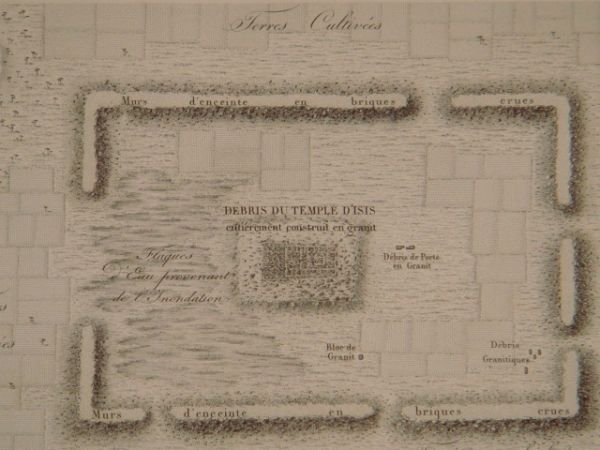 DESCRIPTION DE L'EGYPTE. Delta. Environs de Sebennytus. Plan topographique et …