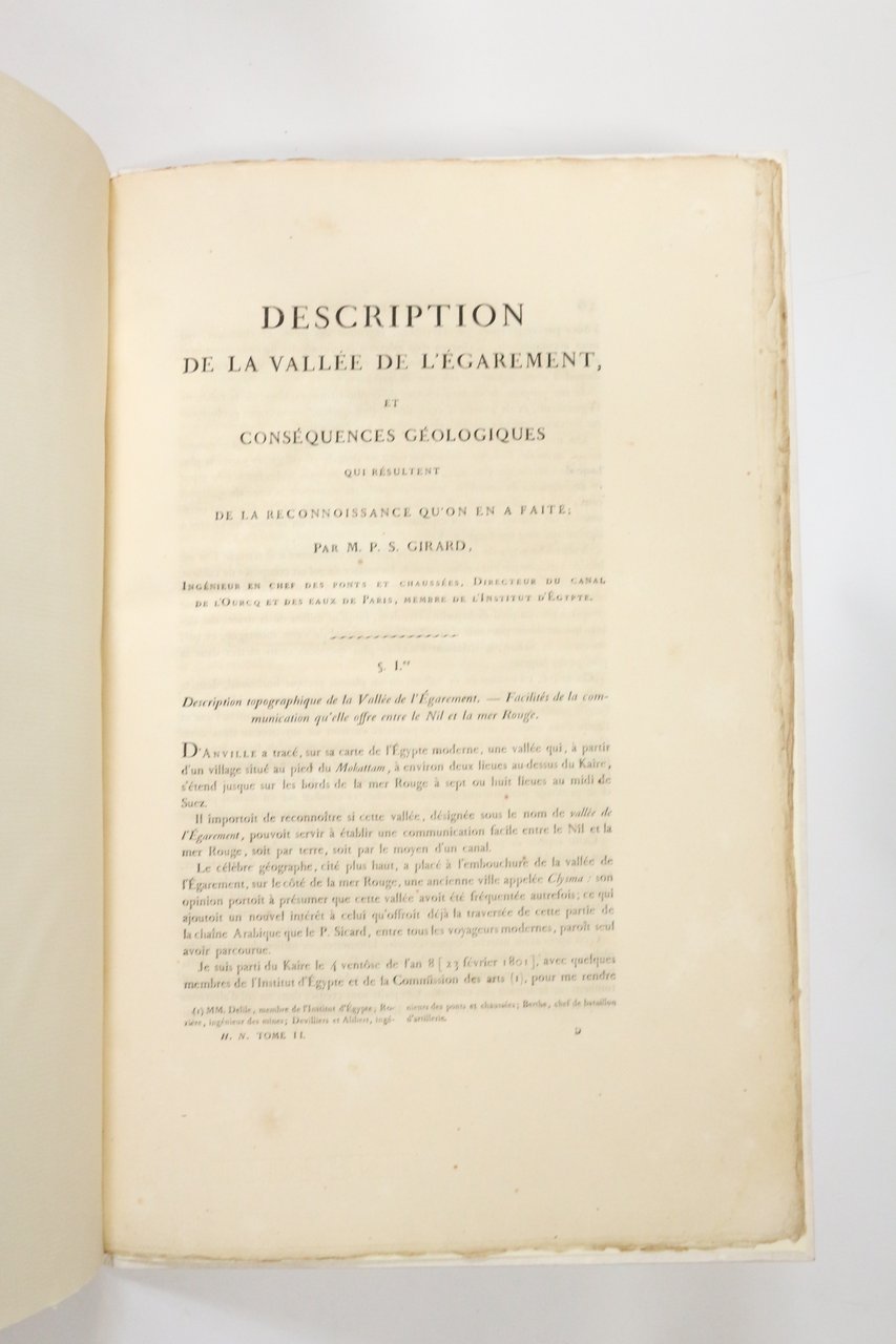 Description de l'Egypte. Description de la vallée de l'Egarement, et …