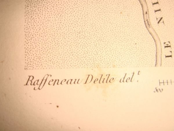 DESCRIPTION DE L'EGYPTE. Désert arabique. Carte d'une partie des déserts …