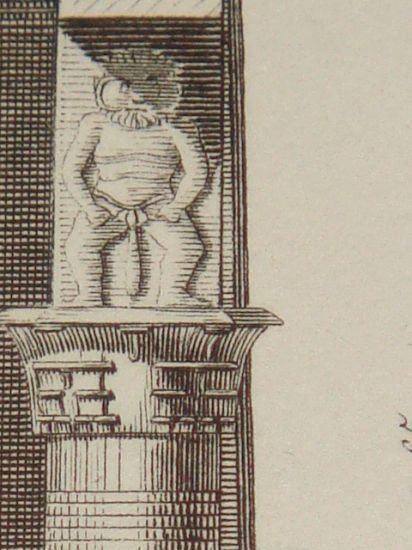 DESCRIPTION DE L'EGYPTE. Edfou (Apollinopolis magna). Plan, coupes et élévations …