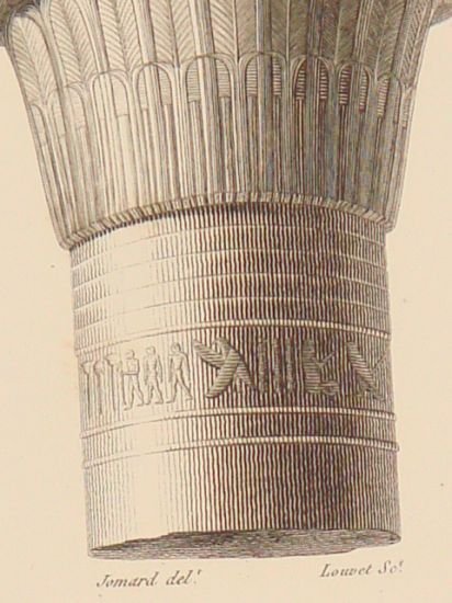 DESCRIPTION DE L'EGYPTE. Environs d'Esné (Latopolis). Plan, coupe, élévation et …