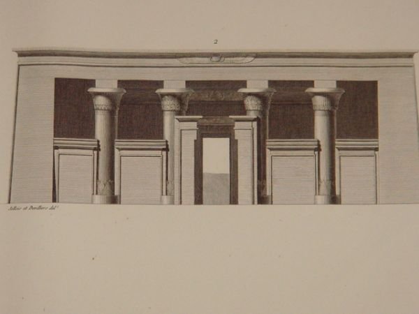 DESCRIPTION DE L'EGYPTE. Environs d'Esné (Latopolis). Plan, coupe, élévation et …