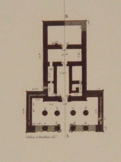 DESCRIPTION DE L'EGYPTE. Environs d'Esné (Latopolis). Plan, coupe, élévation et …