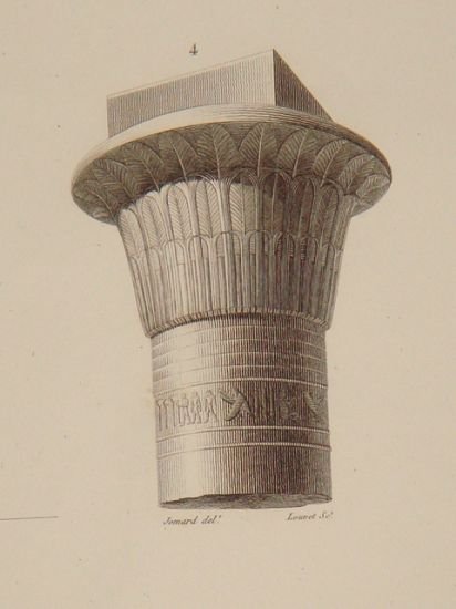 DESCRIPTION DE L'EGYPTE. Environs d'Esné (Latopolis). Plan, coupe, élévation et …