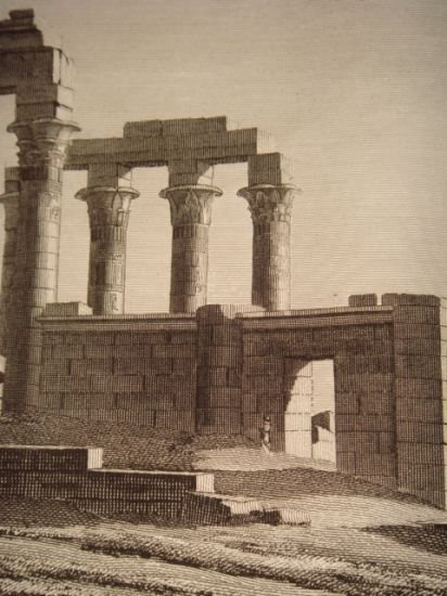 DESCRIPTION DE L'EGYPTE. Erment (Hermonthis). Vue du temple prise au …