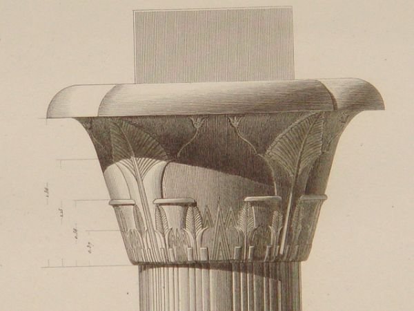 DESCRIPTION DE L'EGYPTE. Esné (Latopolis). Plans et élévations de six …