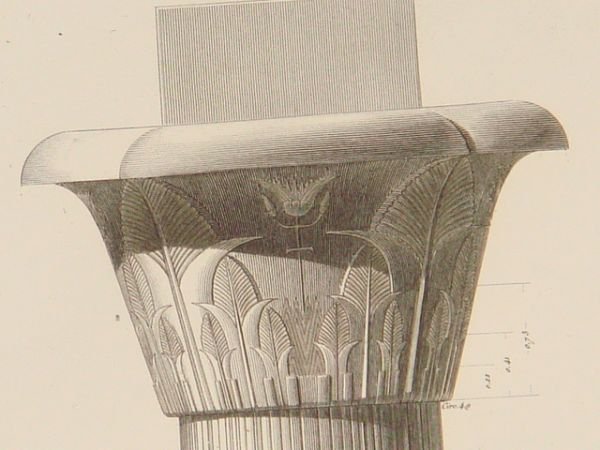 DESCRIPTION DE L'EGYPTE. Esné (Latopolis). Plans et élévations de six …