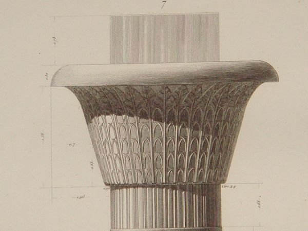 DESCRIPTION DE L'EGYPTE. Esné (Latopolis). Plans et élévations de six …