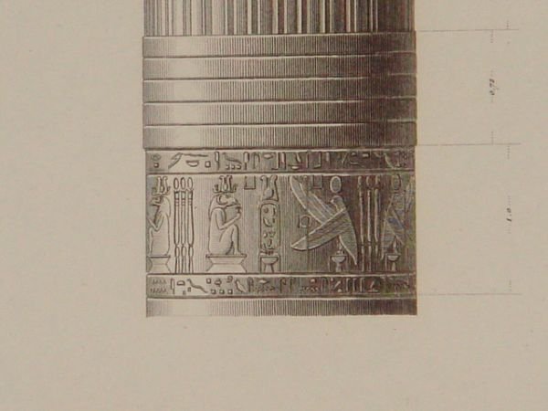 DESCRIPTION DE L'EGYPTE. Esné (Latopolis). Plans et élévations de six …