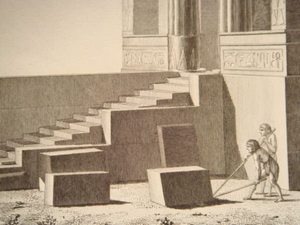 DESCRIPTION DE L'EGYPTE. Ile d'Eléphantine et Syene. Vue perspective du …