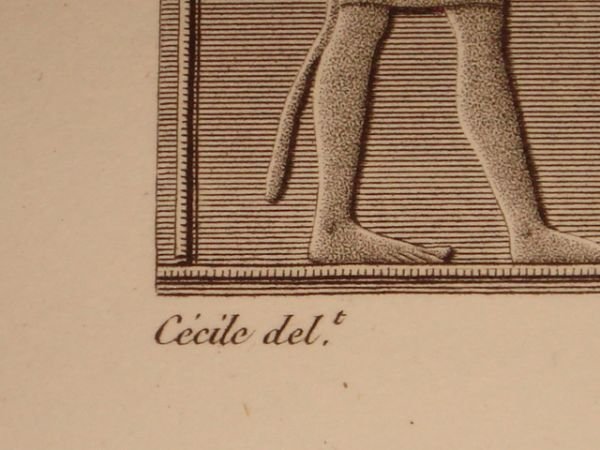 DESCRIPTION DE L'EGYPTE. Ile de Philae. Bas-reliefs et autres sculptures …