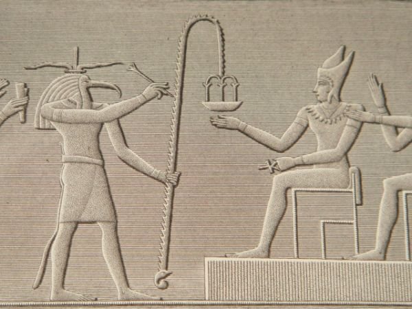 DESCRIPTION DE L'EGYPTE. Ile de Philae. Bas-reliefs et autres sculptures …