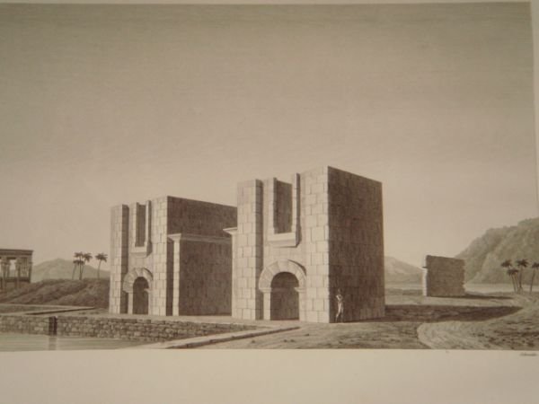 DESCRIPTION DE L'EGYPTE. Ile de Philae. Détails de coiffures symboliques, …