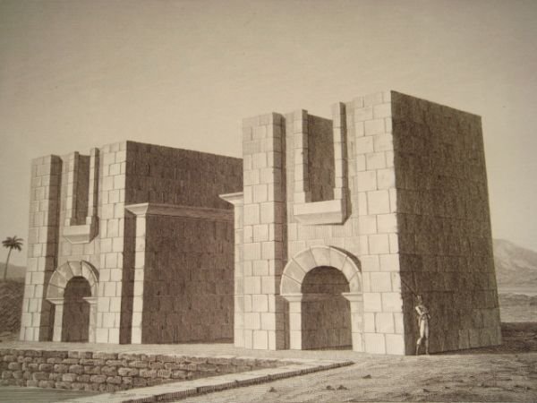 DESCRIPTION DE L'EGYPTE. Ile de Philae. Détails de coiffures symboliques, …