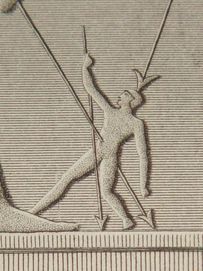 DESCRIPTION DE L'EGYPTE. Ile de Philae. Sculptures du portique du …